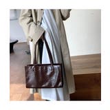 高級感のあるフェイクレザーを使用したトートバッグ キレイめ かっちり | maison de LATIR | 詳細画像10 