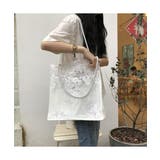 フラワーレースが可愛いトートバッグ 花柄レース 透ける | maison de LATIR | 詳細画像2