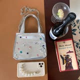 大人可愛いコーデを輝かせるビジュー付き2WAYハンドバッグ チェーンバッグ | maison de LATIR | 詳細画像9