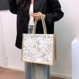 コーデに華やかさを添える、上品ボタニカル柄トートバッグ 花柄 大容量 | maison de LATIR | 詳細画像2