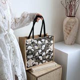 コーデに華やかさを添える、上品ボタニカル柄トートバッグ 花柄 大容量 | maison de LATIR | 詳細画像3