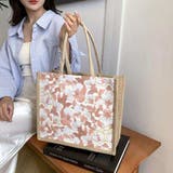 コーデに華やかさを添える、上品ボタニカル柄トートバッグ 花柄 大容量 | maison de LATIR | 詳細画像9