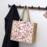 コーデに華やかさを添える、上品ボタニカル柄トートバッグ 花柄 大容量 | maison de LATIR | 詳細画像11