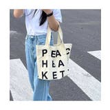 英字プリントがポイントのトートバッグ キャンバストートバッグ マザーバッグ | maison de LATIR | 詳細画像3