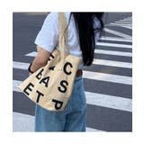 英字プリントがポイントのトートバッグ キャンバストートバッグ マザーバッグ | maison de LATIR | 詳細画像6