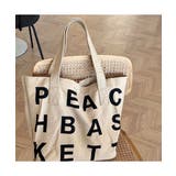 英字プリントがポイントのトートバッグ キャンバストートバッグ マザーバッグ | maison de LATIR | 詳細画像9