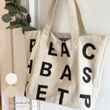 英字プリントがポイントのトートバッグ キャンバストートバッグ マザーバッグ | maison de LATIR | 詳細画像1