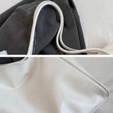 大きめサイズで通勤にもおすすめのレザー調トートバッグ フェイクレザー A4サイズ | maison de LATIR | 詳細画像12 