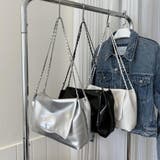 メタリック感がトレンドライクな2wayチェーンショルダーバッグ フェイクレザー | maison de LATIR | 詳細画像5