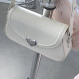 ホワイト | ハートのついたコロンと可愛いショルダーバッグ 2way ハート | maison de LATIR