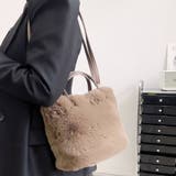 ふんわりもこもこの可愛いストラップ付き2wayハンド&ショルダーファーバッグ ハ… | maison de LATIR | 詳細画像3 