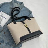 大容量キャンバスショルダートート バッグ トートバッグ | maison de LATIR | 詳細画像14 