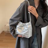 リボン付きフェイクレザーのチェーンショルダー ショルダーバッグ リボン | maison de LATIR | 詳細画像3