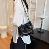 リボン付きフェイクレザーのチェーンショルダー ショルダーバッグ リボン | maison de LATIR | 詳細画像4