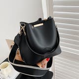 ブラック | ファスナー付きポケットもあり収納力抜群のショルダーバッグ | maison de LATIR