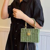 グリーン | 上品なショルダー×ハンド2wayかごバッグ ボックス スクエア | maison de LATIR