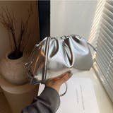 シルバー | シーズンレスに活躍する巾着ショルダーバッグ 鞄 ファッション雑貨 | maison de LATIR