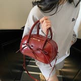 レッド | 小さくても頼れる、大人かわいいリボンショルダーバッグ 鞄 ファッション雑貨 | maison de LATIR