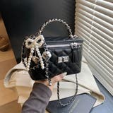 トレンドのチャーム付きキルティングスクエアショルダーバッグ クリスマス レディース | maison de LATIR | 詳細画像3