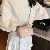 トレンドのチャーム付きキルティングスクエアショルダーバッグ クリスマス レディース | maison de LATIR | 詳細画像4