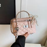 トレンドのチャーム付きキルティングスクエアショルダーバッグ クリスマス レディース | maison de LATIR | 詳細画像5