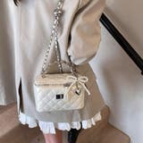 トレンドのチャーム付きキルティングスクエアショルダーバッグ クリスマス レディース | maison de LATIR | 詳細画像7