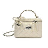 トレンドのチャーム付きキルティングスクエアショルダーバッグ クリスマス レディース | maison de LATIR | 詳細画像10