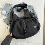くしゅっとした立体感のあるフォルムが目を惹く、ドローストリングショルダーバッグ。… | maison de LATIR | 詳細画像9
