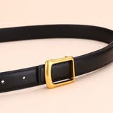 長く愛用したくなるスクエアバックル本革ベーシックベルト アクセサリー ファッショ… | maison de LATIR | 詳細画像6 