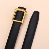 長く愛用したくなるスクエアバックル本革ベーシックベルト アクセサリー ファッショ… | maison de LATIR | 詳細画像7 