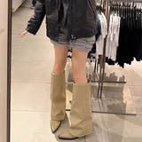 足元からクラシカルに軽やかで履きやすいロングカバーブーツ シューズ ブーツ | maison de LATIR | 詳細画像3 