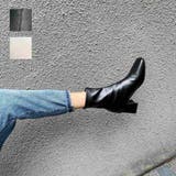 歩きやすくさりげなくスタイルアップできるバックジップブーツ 靴 シューズ | maison de LATIR | 詳細画像1