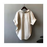 ベーシックで使いやすい半袖シャツブラウス Vネック 無地 | maison de LATIR | 詳細画像11