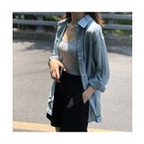 透け感が可愛いバックレスシアーシャツ 背中開き フロントボタン | maison de LATIR | 詳細画像5