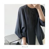 ランタンスリーブが可愛いコットンシャツ Uネック アシンメトリー | maison de LATIR | 詳細画像19