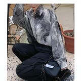 マーブル柄シアーシャツ シャツ トップス | maison de LATIR | 詳細画像16 