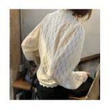 女性らしいレースデザインが映えるブラウス ハイネック シャツ | maison de LATIR | 詳細画像4 