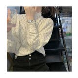女性らしいレースデザインが映えるブラウス ハイネック シャツ | maison de LATIR | 詳細画像6 