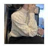 女性らしいレースデザインが映えるブラウス ハイネック シャツ | maison de LATIR | 詳細画像7 