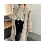 女性らしいレースデザインが映えるブラウス ハイネック シャツ | maison de LATIR | 詳細画像10 