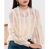 エレガントな総レースデザインブラウス レースシャツ 春 | maison de LATIR | 詳細画像8 