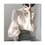 エレガントな総レースデザインブラウス レースシャツ 春 | maison de LATIR | 詳細画像11 