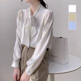 大人上品なフロントリボンブラウス 冬 トップス | maison de LATIR | 詳細画像1 