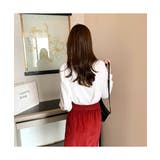 幅広い着こなしが楽しめるシンプルボタンデザインシャツ 秋 無地 | maison de LATIR | 詳細画像8