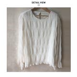 シフォン素材が女性らしいシャーリングブラウス 長袖 夏 | maison de LATIR | 詳細画像9