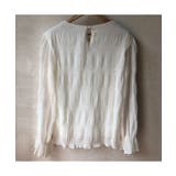 シフォン素材が女性らしいシャーリングブラウス 長袖 夏 | maison de LATIR | 詳細画像10