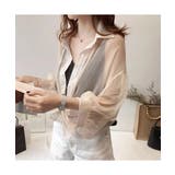 透け感がオシャレな前結びシアーブラウス ブラウス シャツ | maison de LATIR | 詳細画像4 