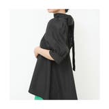 後ろ姿を華やかに見せるバックリボン5分袖ブラウス ハイネック 可愛い | maison de LATIR | 詳細画像2