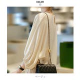 上品な光沢が女性らしいサテンドルマンスリーブブラウス プルオーバー 長袖 | maison de LATIR | 詳細画像16