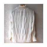 大人の可愛らしさを演出するシアーシャーリング長袖ブラウス プルオーバー 上品 | maison de LATIR | 詳細画像5